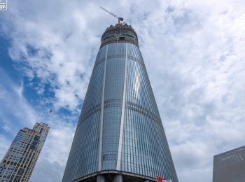 《海南中心建筑幕墙安装概况》